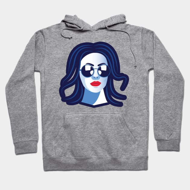 beautiful woman illustrator Hoodie by Bedjoart